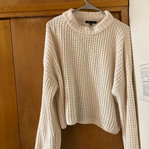 Cream Love Tree sweater. Size medium.